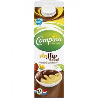 Campina Dubbelvlaflip chocolade-vanille