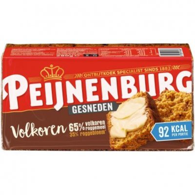 Peijnenburg Ontbijtkoek volkoren gesneden