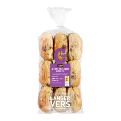 Huismerk Mini Rozijnenbollen