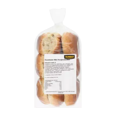 Huismerk Mini Rozijnenbollen