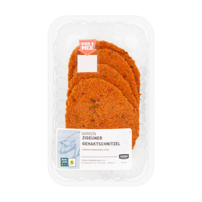 Huismerk Varken Zigeuner Gehaktschnitzel 4 Stuks