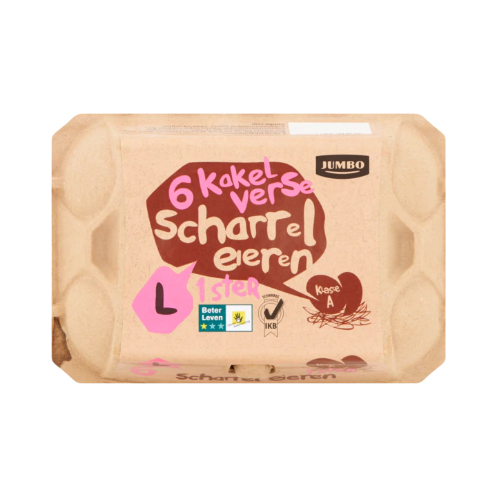 Huismerk 6 Kakelverse Scharreleieren