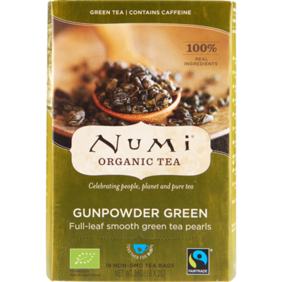 Numi Organic thee gunpowder green kop