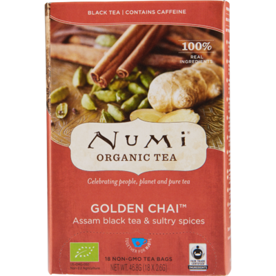 Numi Organic thee golden chai kop