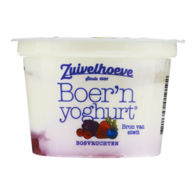 Zuivelhoeve Boer'n yoghurt bosvruchten