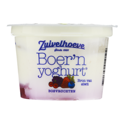 Zuivelhoeve Boer'n yoghurt bosvruchten