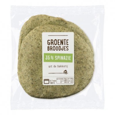 Huismerk Groentebroodjes spinazie