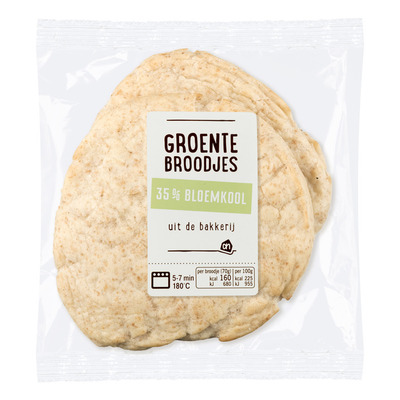Huismerk Groentebroodjes bloemkool