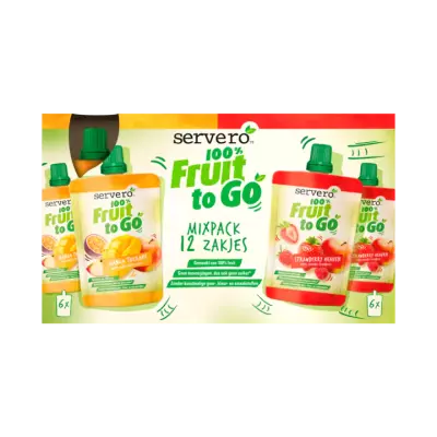Servero 100% Fruit to Go Mango Therapy & Strawberry Heaven Mixpack