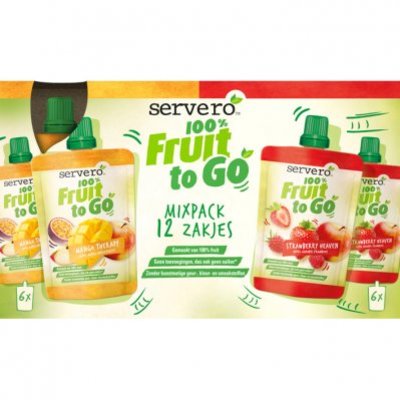Servero 100% fruit to go mixpack mango therapy