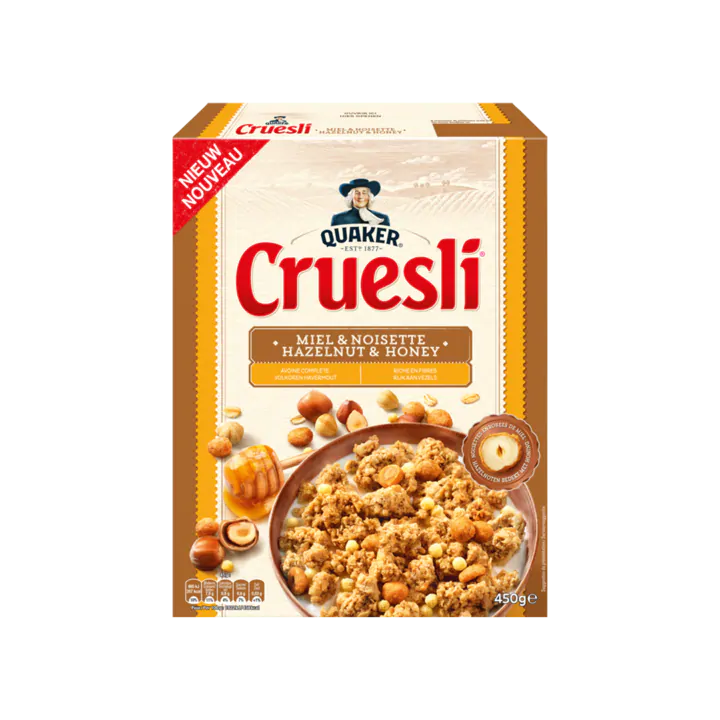 Quaker Cruesli Hazelnoot & Honing