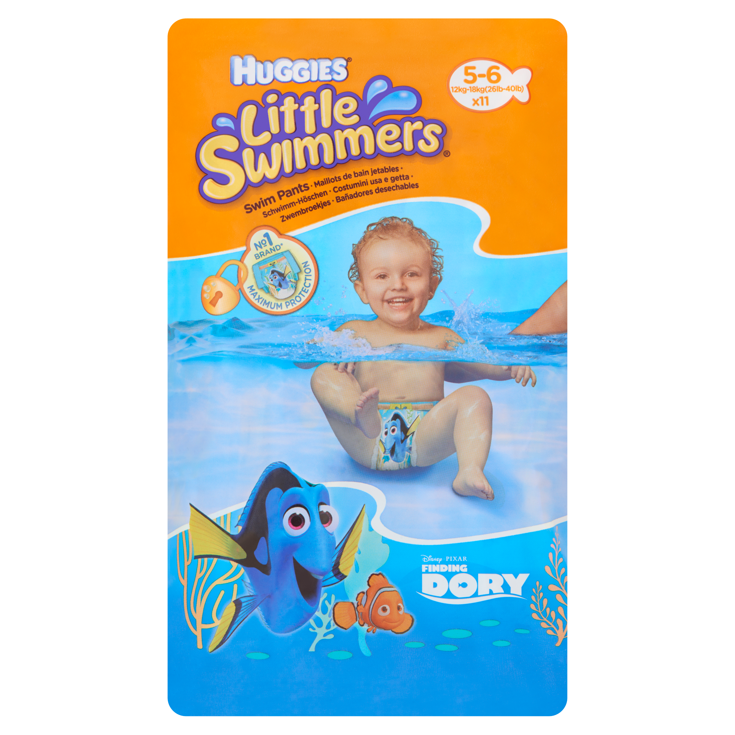 Huggies Little Swimmers Zwembroekjes 5-6 Jaar 11 Stuks