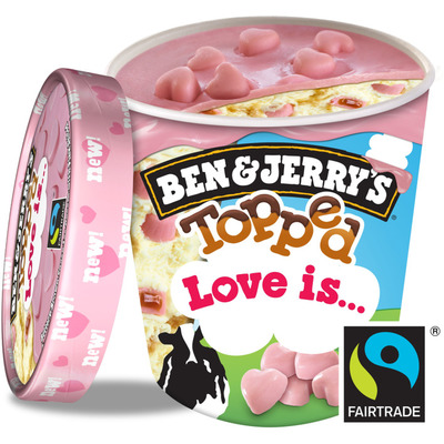 Ben & Jerry's IJs topped love