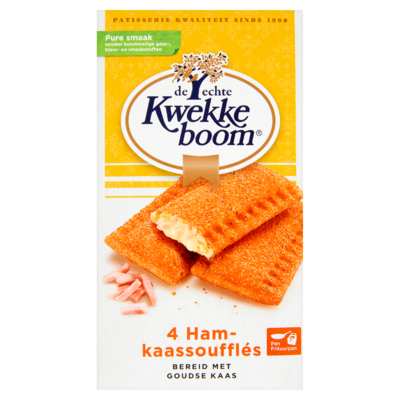 Kwekkeboom Ham-Kaassoufflés 4 x 75 g
