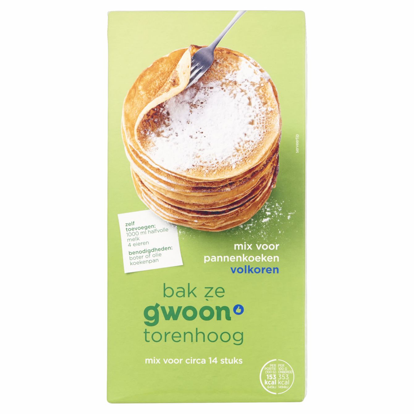 G'woon Mix Voor Volkoren Pannenkoek