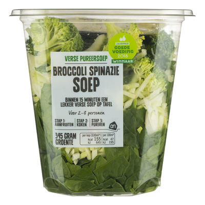 Huismerk Verse pureersoep broccoli-spinazie