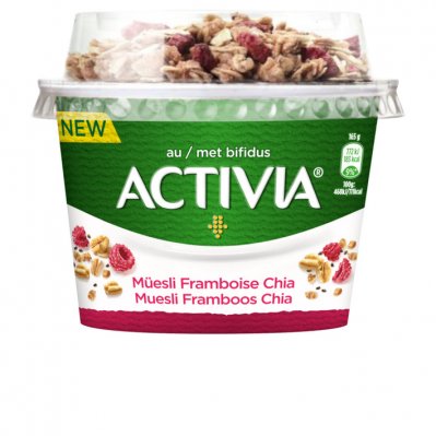 Danone Activia breakfast top muesli chia