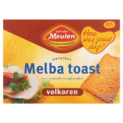 Van der Meulen Melba Toast Volkoren