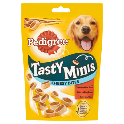 Pedigree Hondensnacks Tasty Minis Cheesy Bites Kaas & Rund 140 g