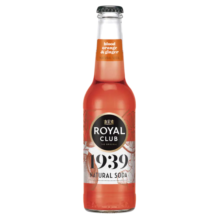 Royal Club Natural Soda Blood Orange Ginger Flesje