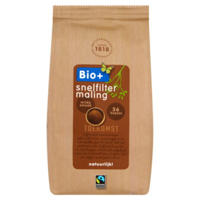 Bio+ Koffie snelfiltermaling Dutch Roast