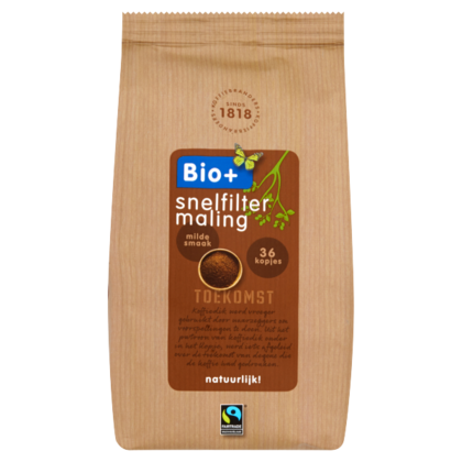 Bio+ Koffie snelfiltermaling Dutch Roast