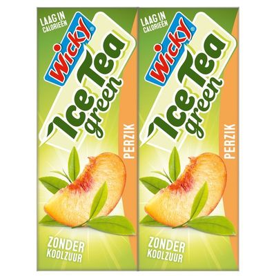 Wicky Ice tea green perzik 10-pack