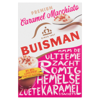 Buisman Oploskoffie portieverpakking café au caramel