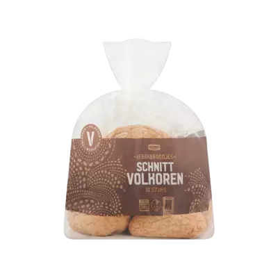 Huismerk Afbakbroodjes Schnitt Volkoren 10 Stuks