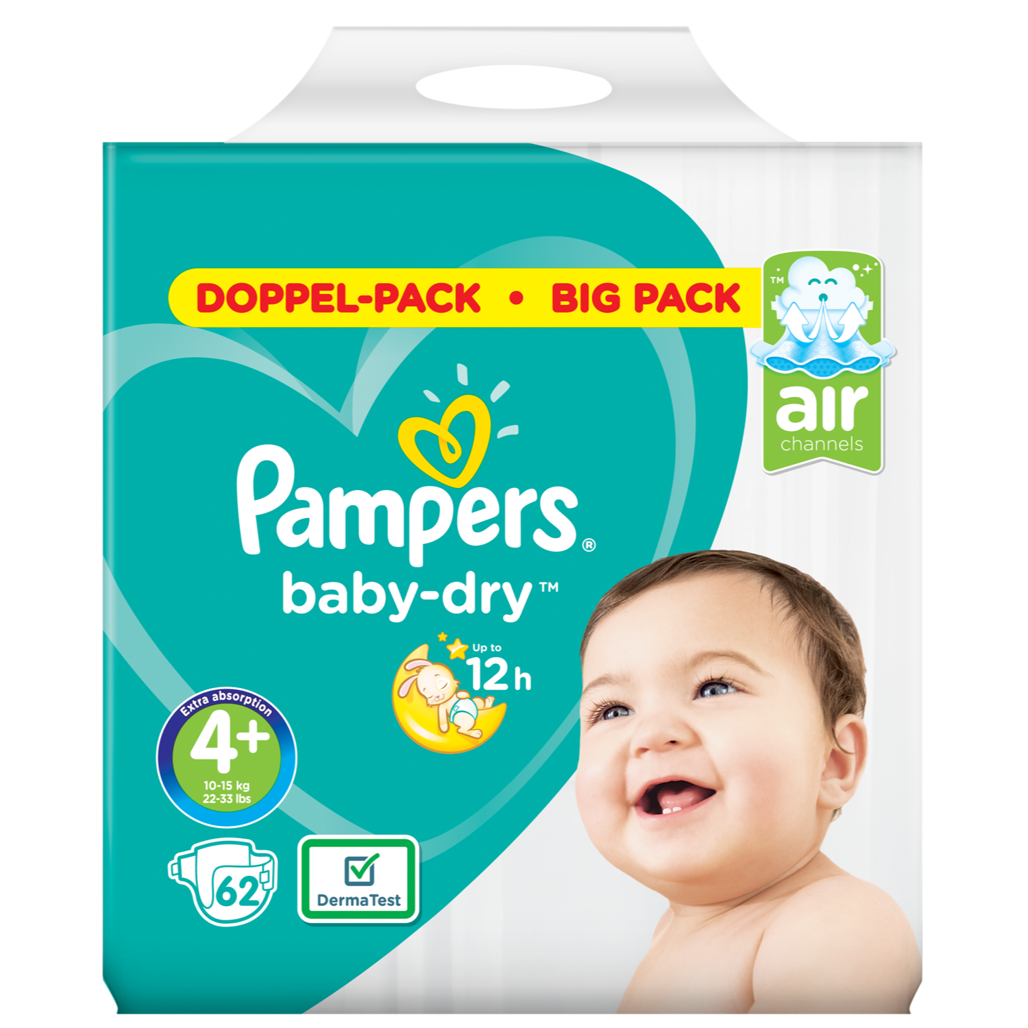 Pampers Baby dry maxi+ maat 4 bigpack
