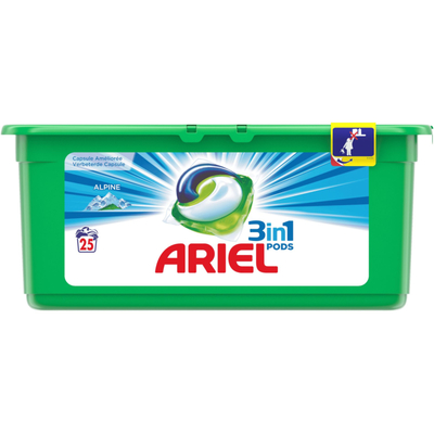 Ariel 3in1 pods alpine wasmiddelcapsules