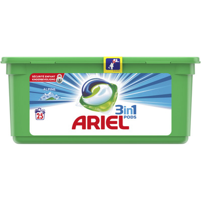 Ariel 3in1 pods alpine wasmiddelcapsules