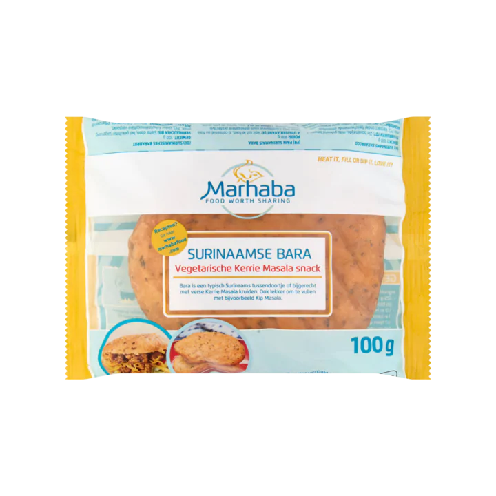 Marhaba Surinaamse Bara Vegetarische Kerrie Masala Snack
