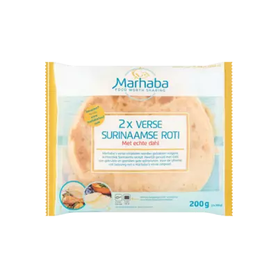 Marhaba Verse Surinaamse Roti met Echte Dahl