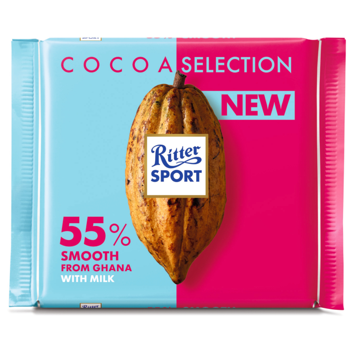 Ritter Sport Cacao selection 55% Ghana mild