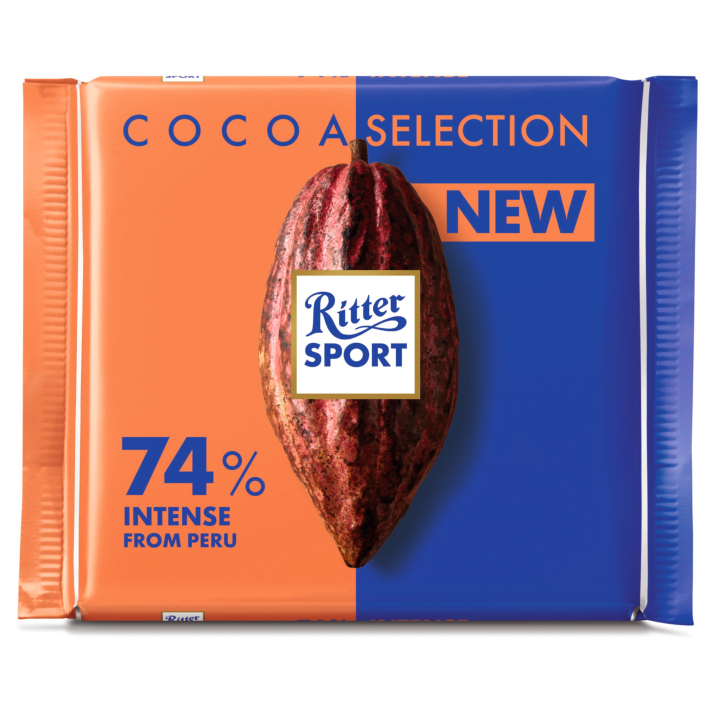 Ritter Sport Cacao selection 74% Peru krachtig
