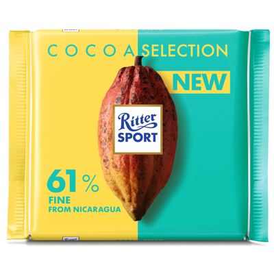 Ritter Sport Cacao selection 61% Nicaraqua fijn