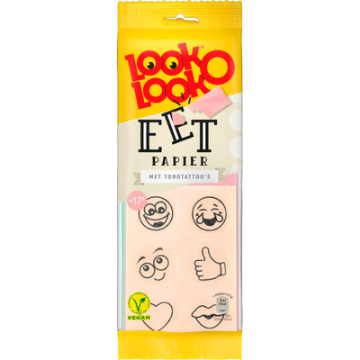 Look o Look Eetpapier + tong tattoos