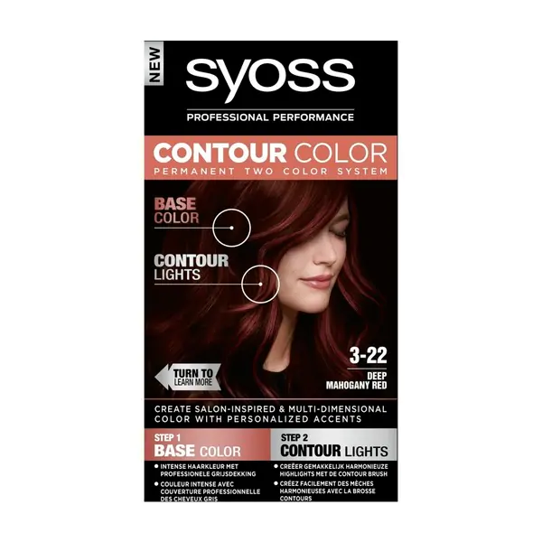 Syoss Contour color 3-22 50ml deep mahony red