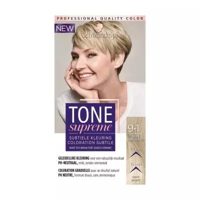 Schwarzkopf Tone supreme 9-1 licht asblond bnl