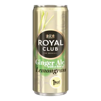 Royal Club Ginger Ale with a Hint of Lemongrass