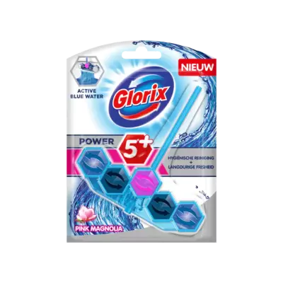 Glorix Wc Blok Blauw Water Pink Magnolia