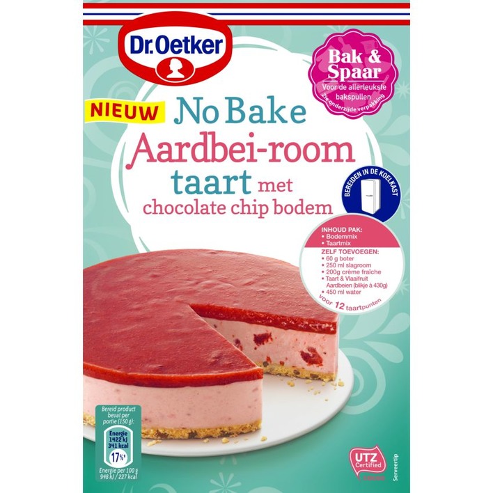 Dr. Oetker No bake aardbei room