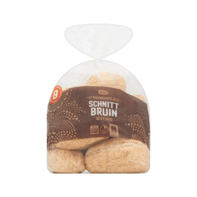 Huismerk Afbakbroodjes Schnitt Bruin 10 Stuks