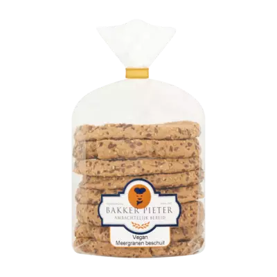 Bakker Pieter Vegan Meergranen Beschuit