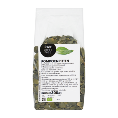 Raw Organic Food Pompoenpitten