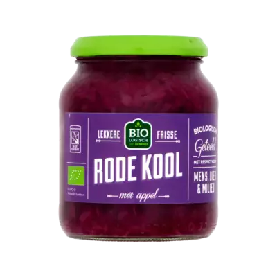 Huismerk Biologische Rode Kool met Appel