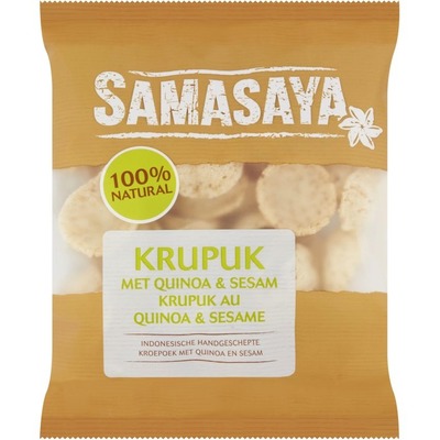 Samasaya Kroepoek met quinoa en sesam