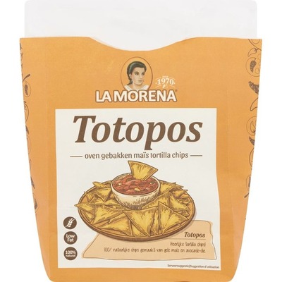 La Morena Totopos gele maïs tortilla chips