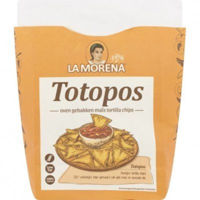 La Morena Totopos gele maïs tortilla chips